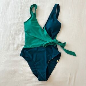 Summersalt blue green one piece swimsuit